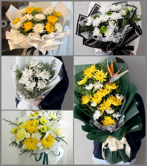 贵州六盘水盘县胜境街道坡上村白事花束代送